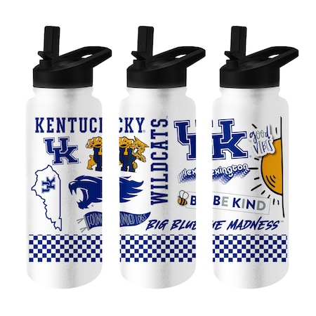 Logo Brands Kentucky 34oz Native Quencher Bottle 159-S34QB-63